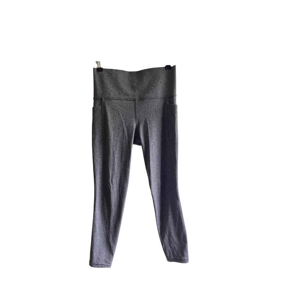 Athleta Salutation 7/8 Leggings Womens S Gray High Rise Pockets Yoga NWOT